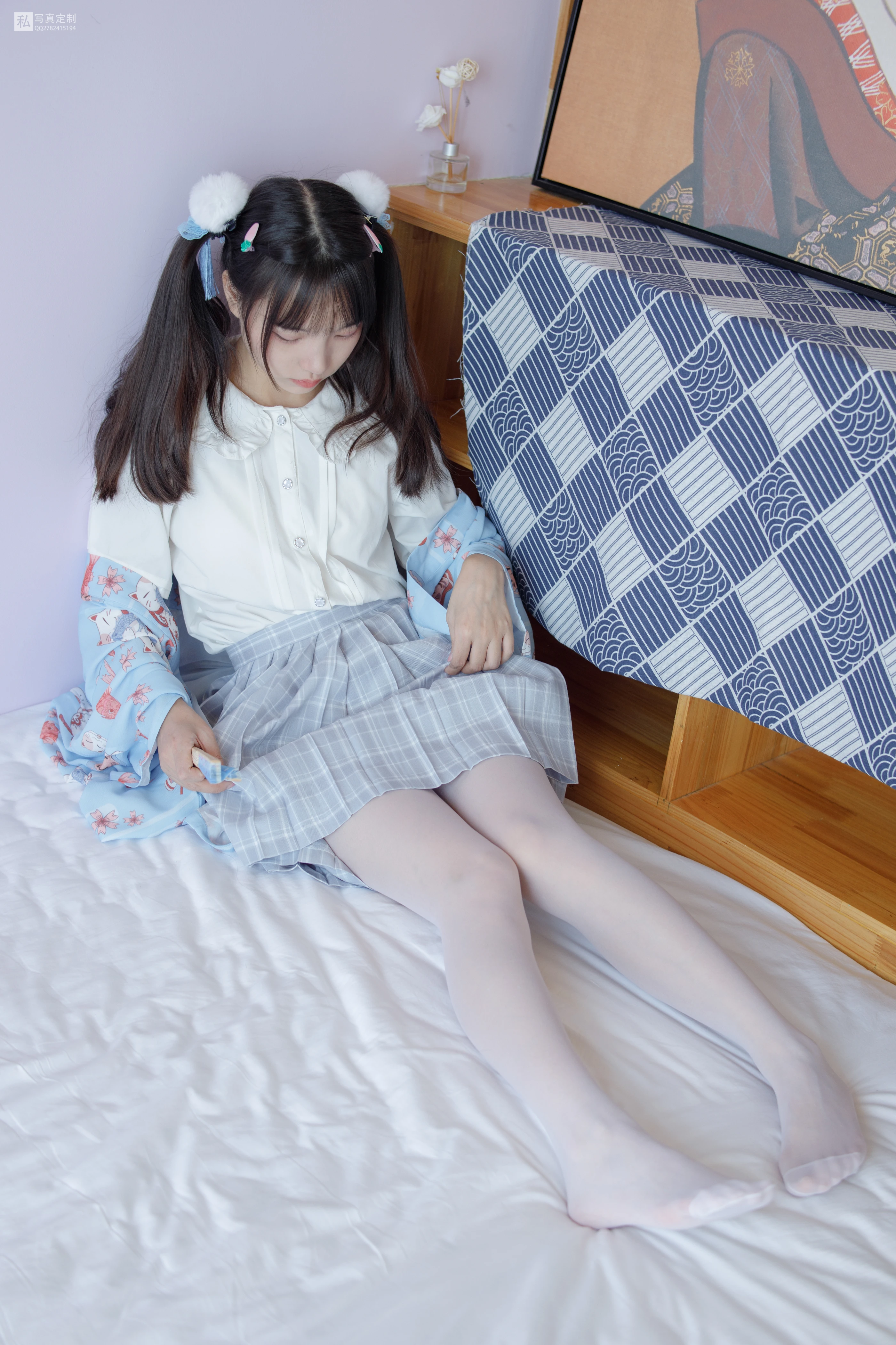 森萝财团 JKFUN-027 花里胡哨的民宿 5D白丝 默陌 [65P 1V]插图5